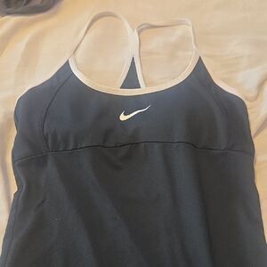 Nike Dark Blue Sports Tank with White Accents